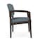 Lesro Lenox Wood Wide Guest Chair Wood Frame, Mocha, RF Serene Upholstery LW1201 - alternate 3